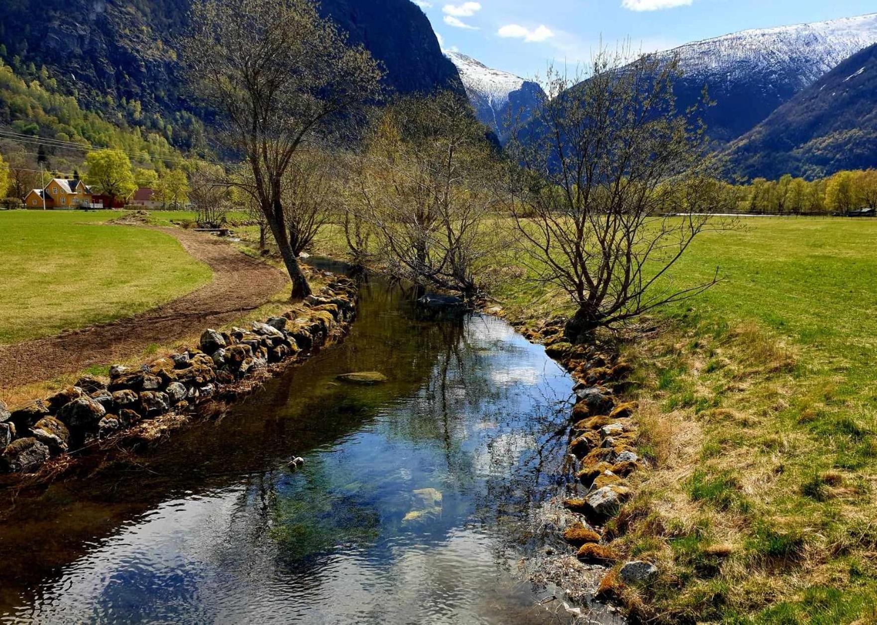 Kvammehuset Pa Gamle Laerdalsoyri Villa Buitenkant foto