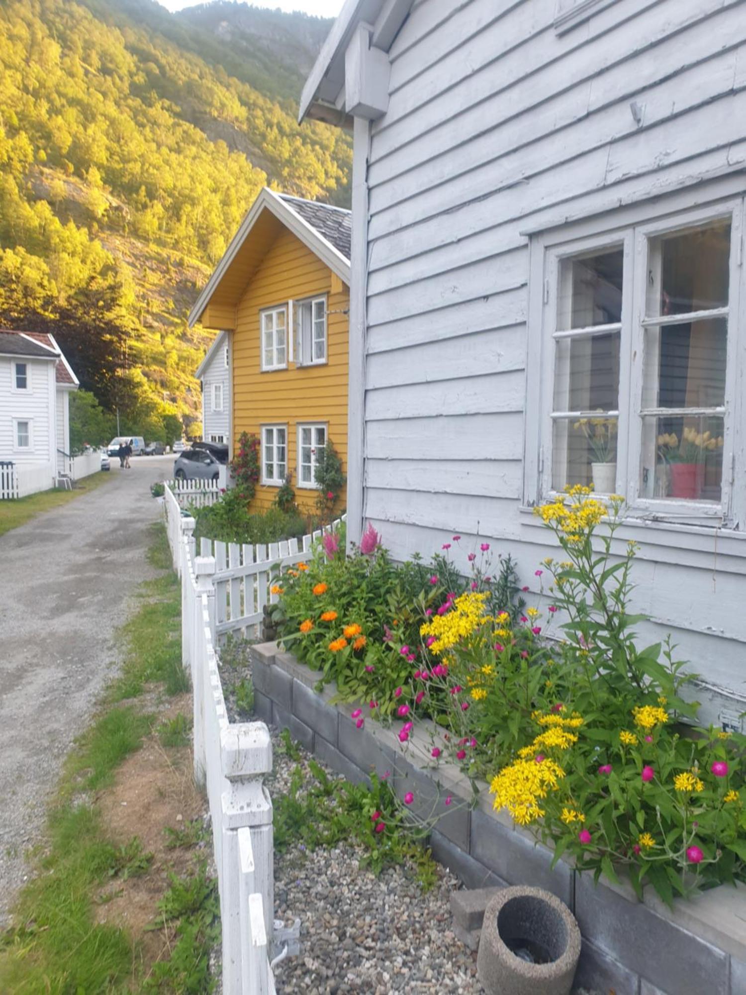 Kvammehuset Pa Gamle Laerdalsoyri Villa Buitenkant foto